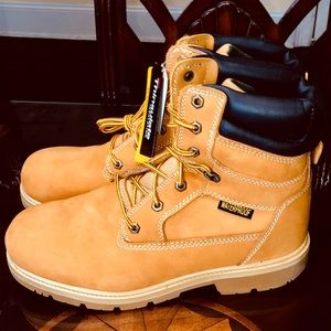 extra wide slip on work boots